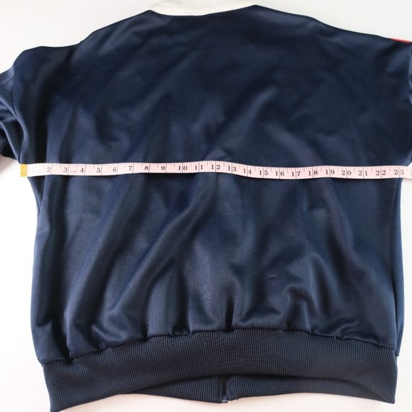 Vintage MacGregor Jacket Mens L Full Zip Track Warm Up Red White & Blue - Picture 9 of 11